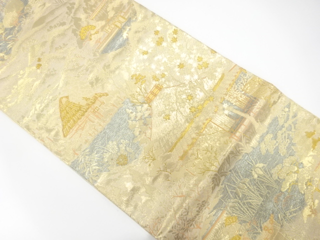 JAPANESE FUKURO OBI / WOVEN SCENERY